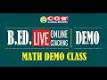 B.Ed. Entrance LIVE DEMO CLASS | MATH DEMO CLASS BY PRAVEEN SIR B.Ed. Entrance LIVE DEMO CLASS | MATH DEMO CLASS BY PRAVEEN SIR