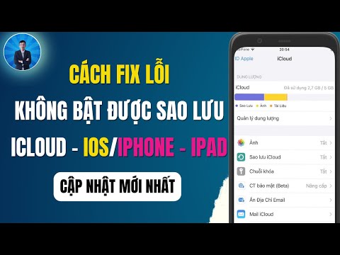 Cách fix lỗi không bật được sao lưu icloud – IOS/Iphone | Lỗi sao lưu Icloud | DVChannel