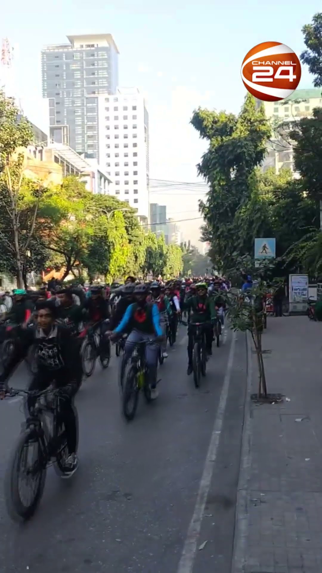 ঢাকায় সাইকেলিস্টদের বিজয় উদযাপন | Cyclist | Channel 24