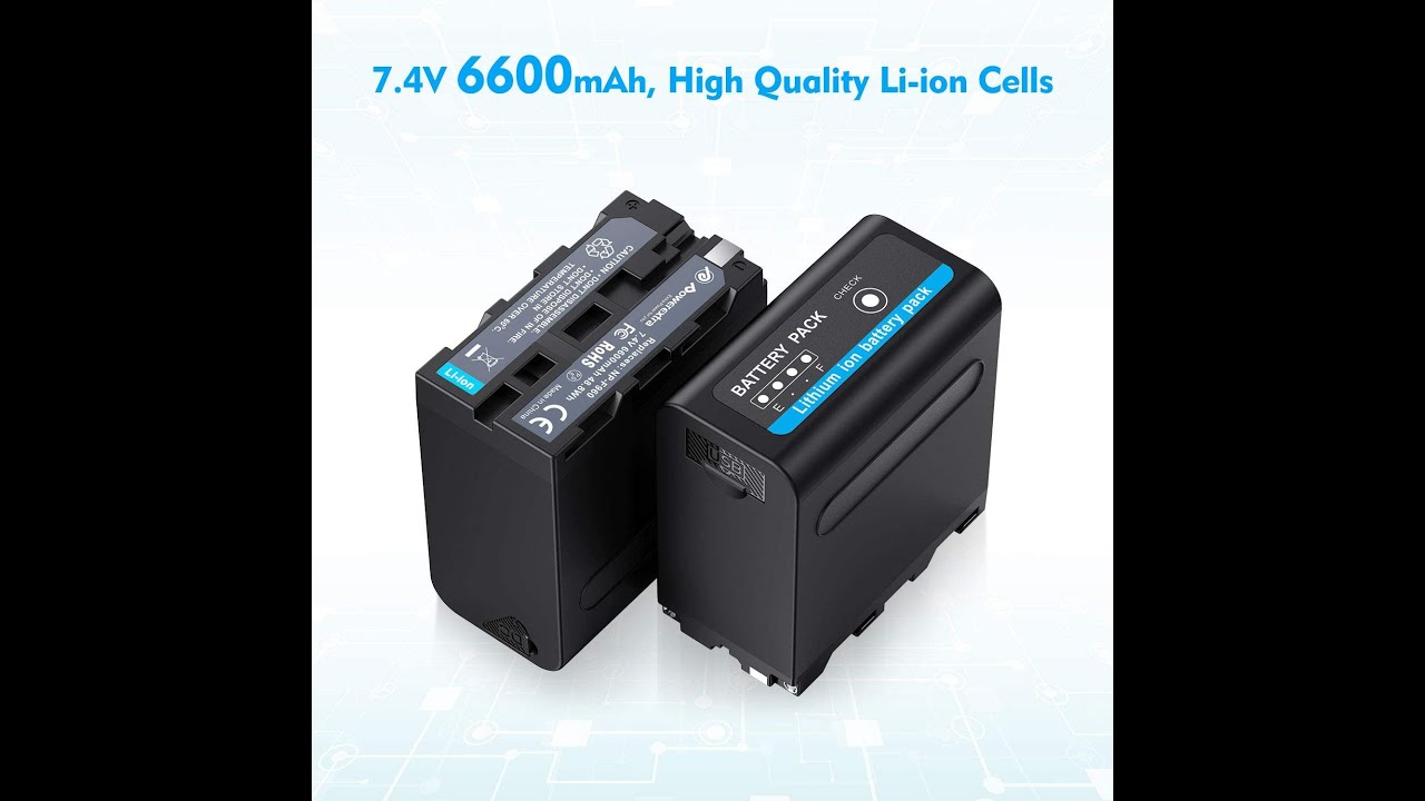 Powerextra Multifunctional Battery Pack with USB Output for Sony NPF