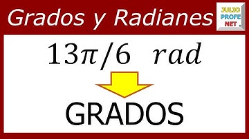 Conversión de radianes a grados | Ej. 3 #julioprofe