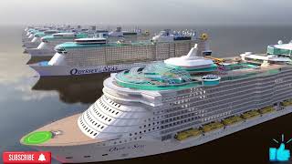 Royal Caribbean Fleet Size Comparison 3D 2023