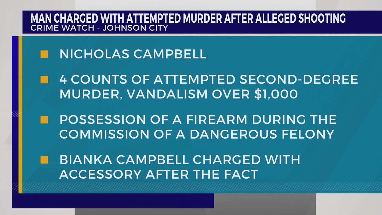 Johnson City man charged with attempted murder after alleged shooting ...