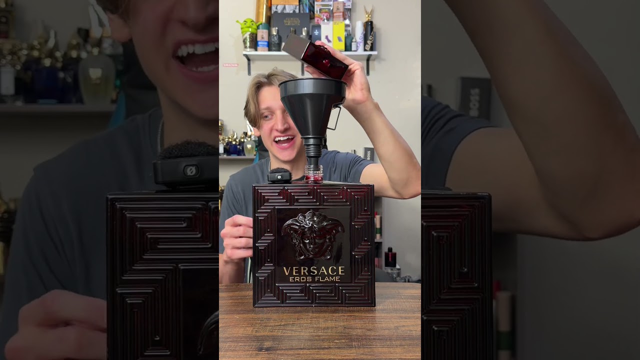 Наполняю флакон духов Eros Flame объёмом 2000 мл. Часть 2 