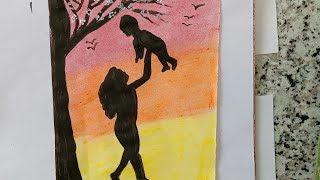 2 Easy drawing Tutorials || Soft oil pastel texture art  #painting #art #satisfying screenshot 5