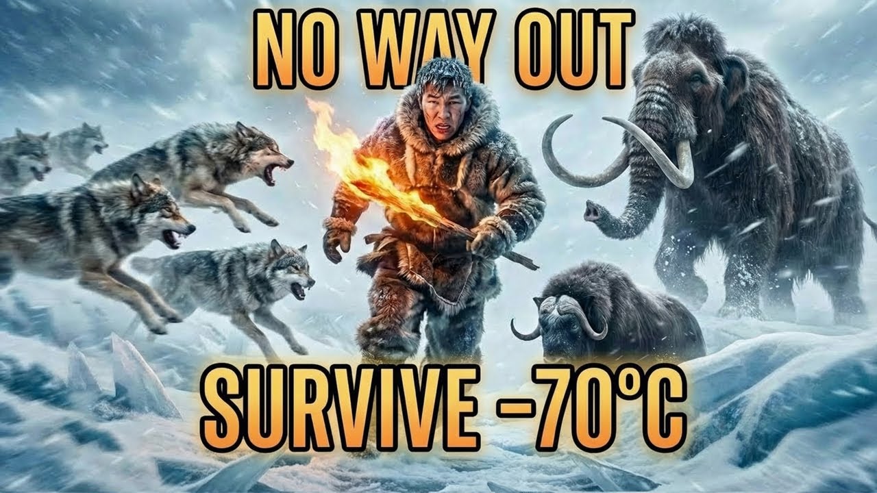 Surviving at −70°C |Man in the Frozen Hell.Wolves Surround,Mammoth Falls, Musk Ox Charges! Season 1