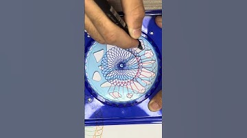 Beautiful Spirography. #asmr #art #spirograph #relaxing #spirographdrawing #spirographasmr #shorts