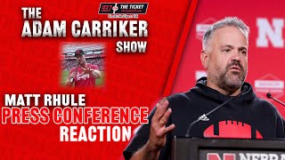Matt Rhule Press Conference Reaction w/ Adam Carriker after Rutgers Win ahead of the BYE Week (10/7)