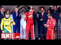 Charlne  albert  beim f1 grand prix stiehlt sohn jacques ihnen die show