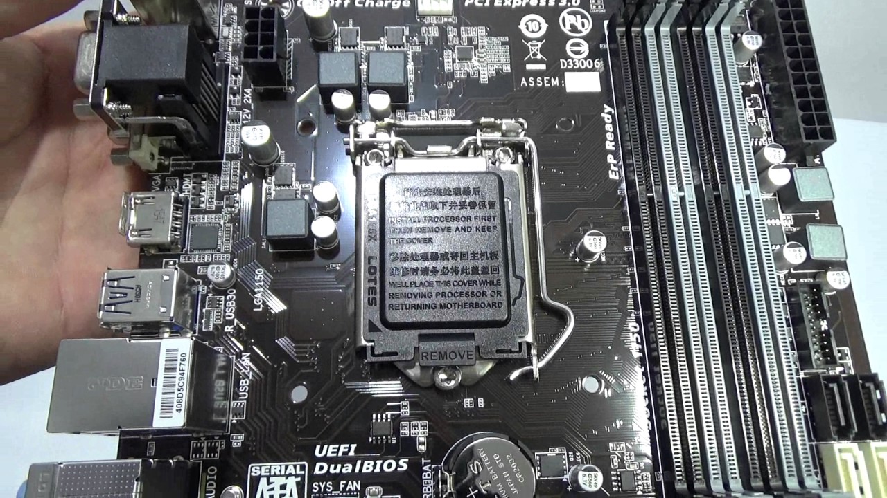 New Motherboard Gigabyte LGA 1150 B85M-DS3H-A mATX (blogoteca.eu)