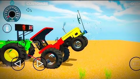 Tractor stunt ♥️🔥 || Indian tractor game simulator || 3DGAMEPLAYVIDEO 🔥🔥