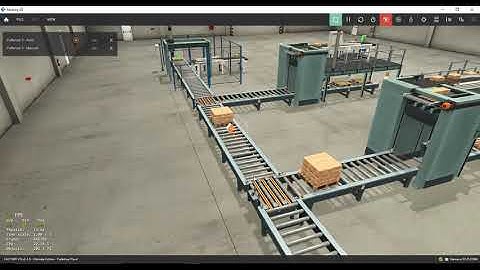 Factory IO - Palletizer A + B + Chain Conveyor  Part 1