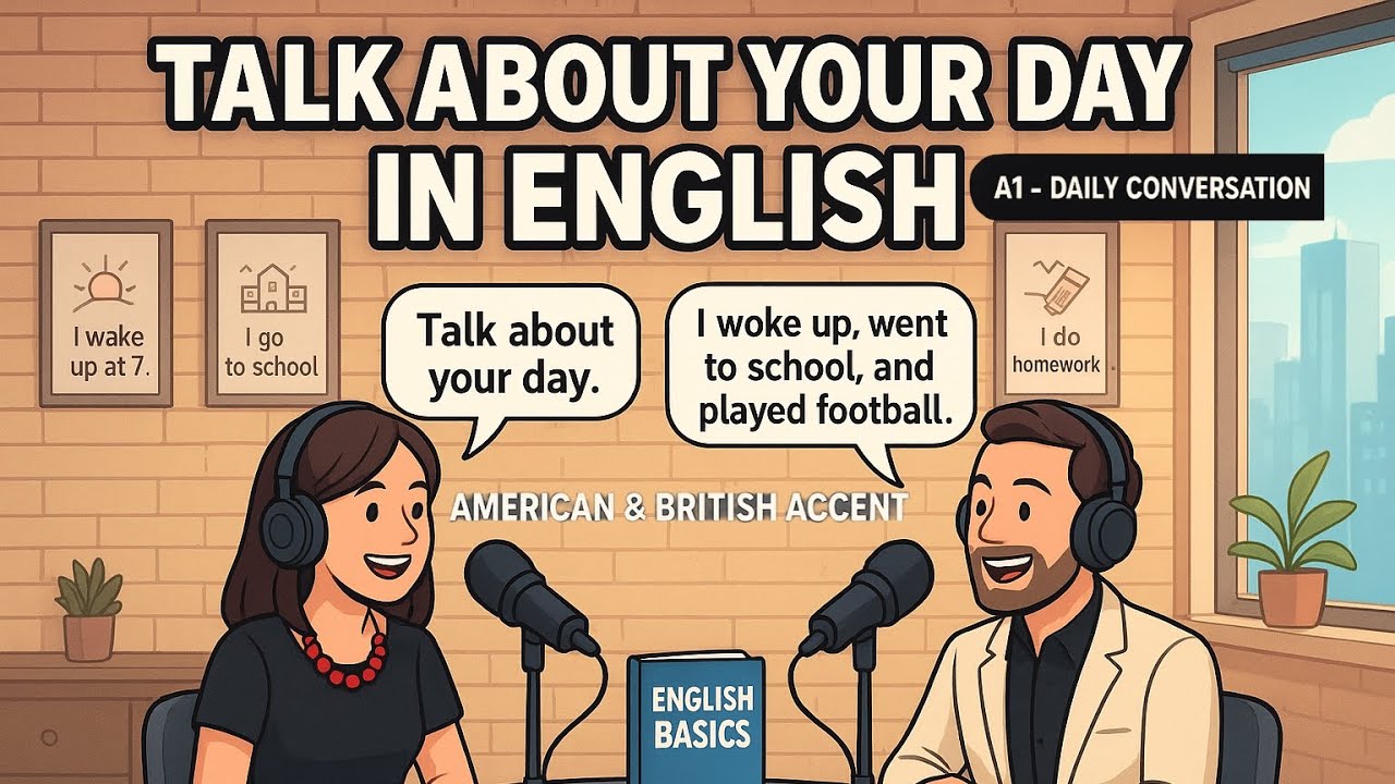 Learn to Talk About Your Day in English | Slow Daily Routine ...