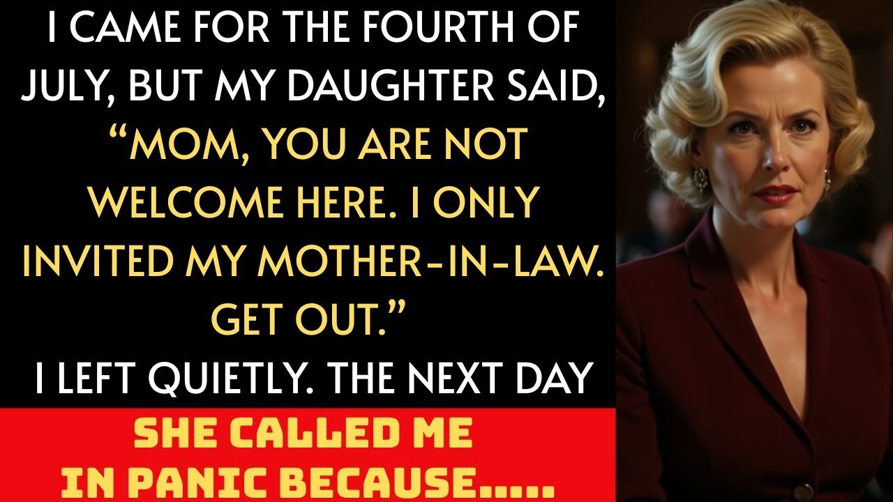 I Came For July 4th, But My Daughter Said  “You're Not Welcome, I Only Invited My Mother In Law