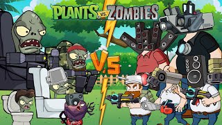 DAVE CAMERAMAN VS ZOMBIE SKIBIDI TOILET - Plant vs Zombie Cartoon Animation