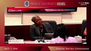 Task Forces-Workgroups (Charter Review Commission)   Agenda  (April 1, 2026)
