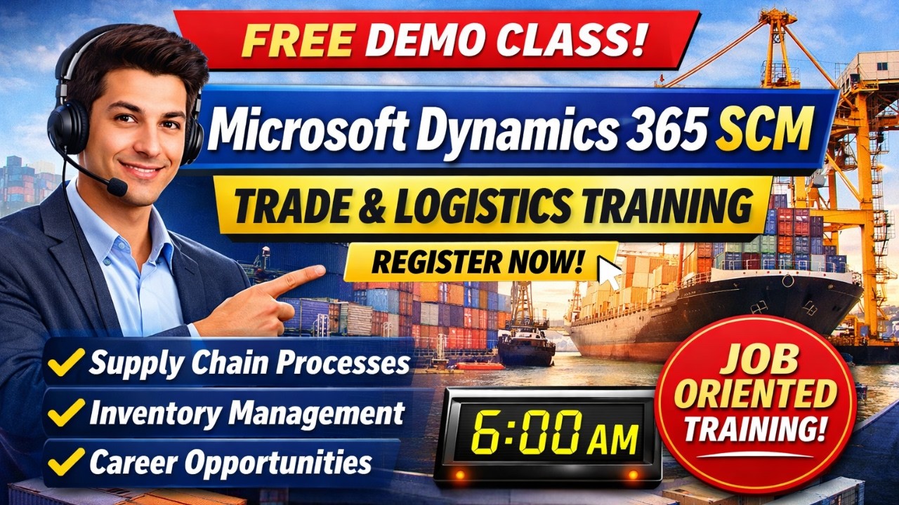 Microsoft Dynamics 365 SCM Demo | Trade & Logistics Training | Dynamics ...