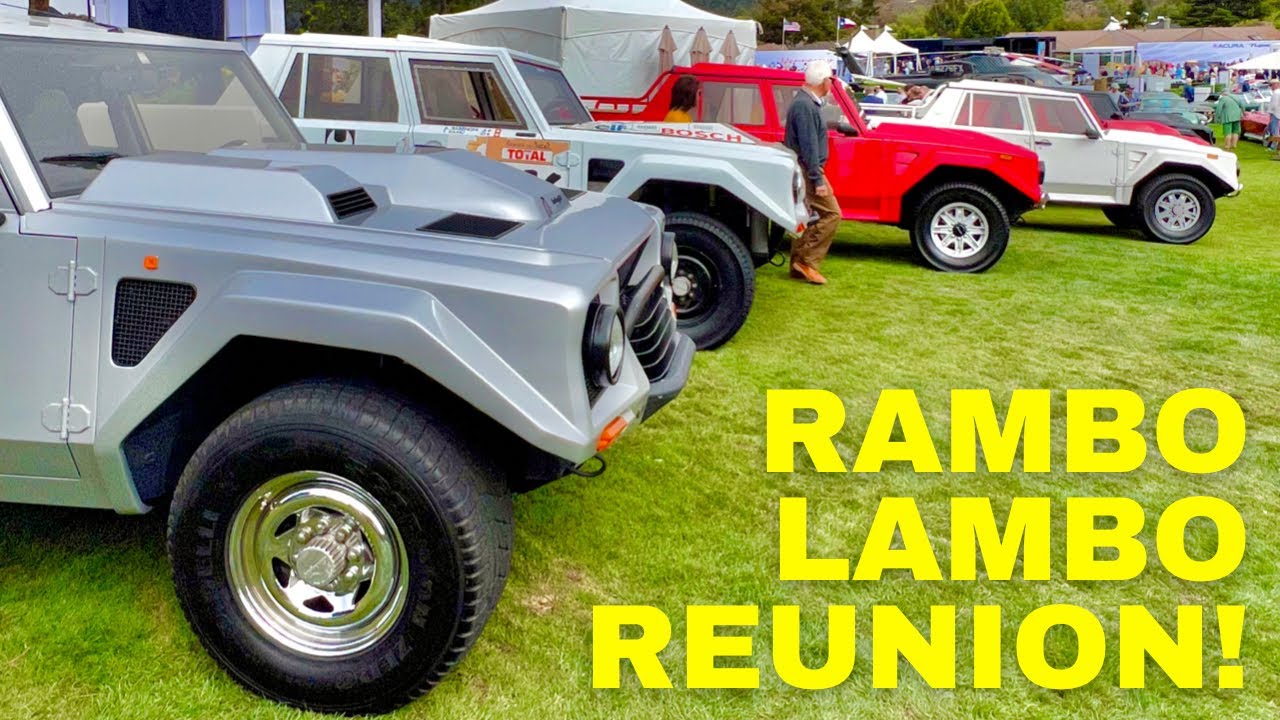 6x LM002 RAMBO LAMBOS at The Quail A Motorsports