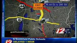 East Providence snow causes treacherous AM commute
