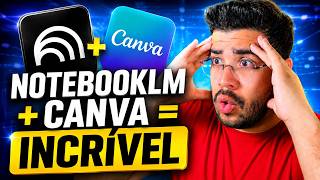 😱 ATUALIZAÇÃO LIBERADA: NOTEBOOKLM + CANVA = UMA COMBINAÇÃO INCRÍVEL PARA EDIÇÃO DE IMAGENS