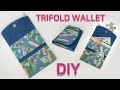 DIY Trifold wallet/Trifold wallet tutorial/12 card slots/접이식 장지갑만들기/지폐,동전 ,휴대폰,카드12개수납 [jsdaily]