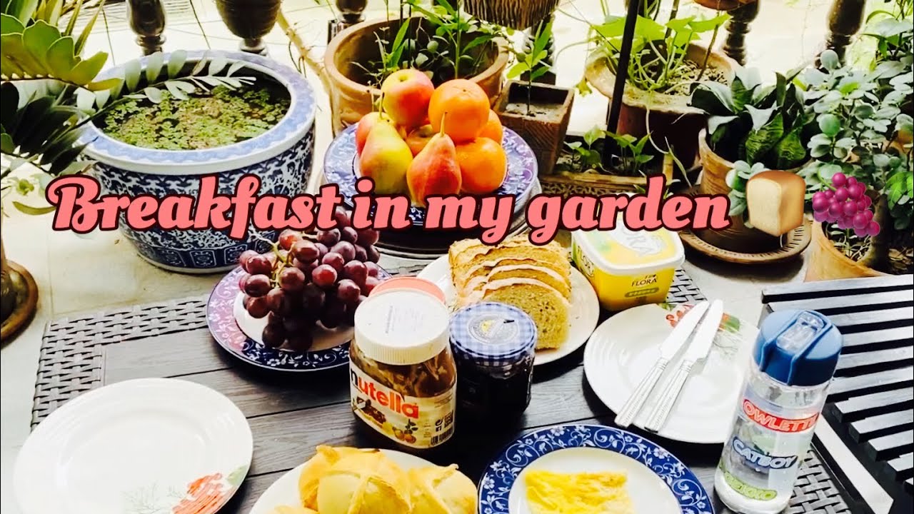 Breakfast In My Garden YouTube