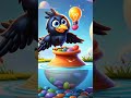 Clever Crow's Cool Trick  #ai  #shorts #video #viral #trending #ytshorts #youtubeshorts #moralstory