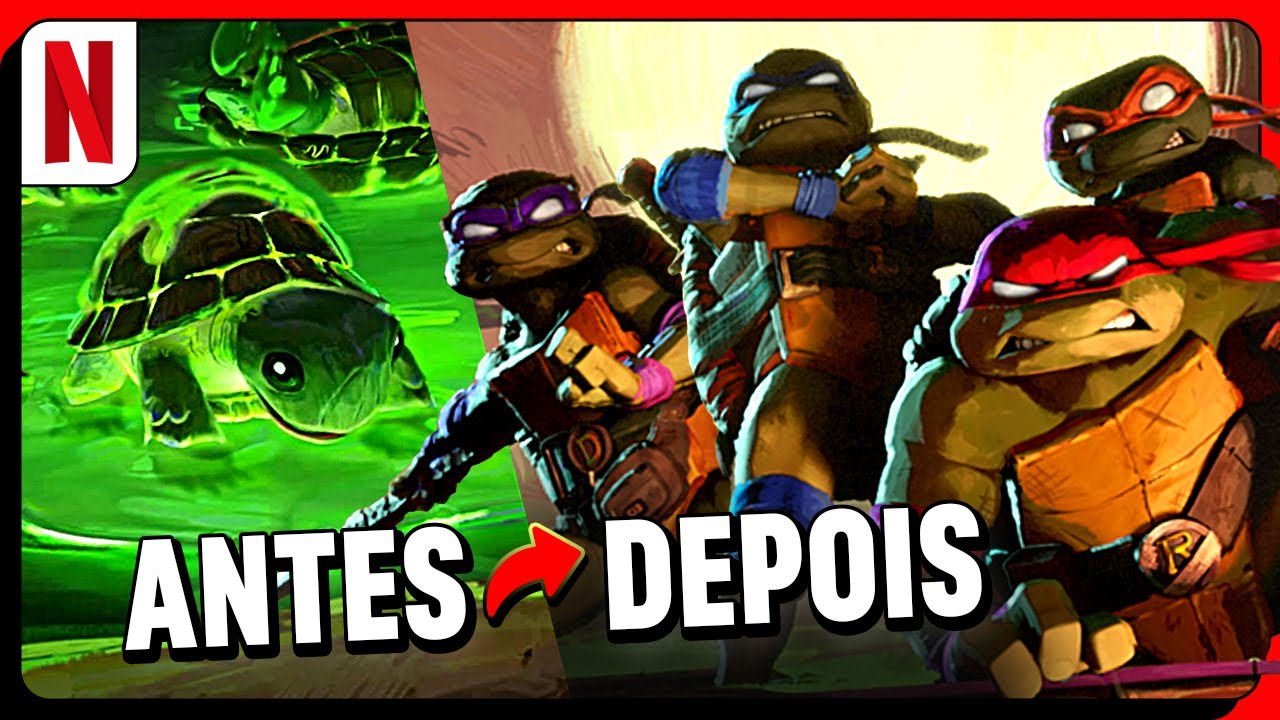 EMOCIONANTE! As Tartarugas Ninja conhecem o Mestre Splinter Netflix