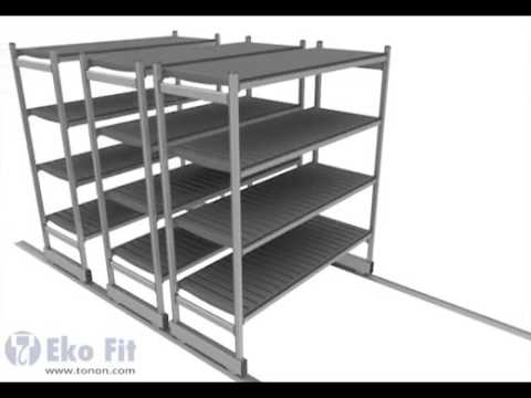 Tonon High Density Shelving System - YouTube