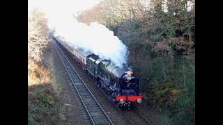 Lms Royal Scot Cl 4-6-0 46100 Tnt 47614 On 1Z40 The Christmas White Rose At Woodley 15122021
