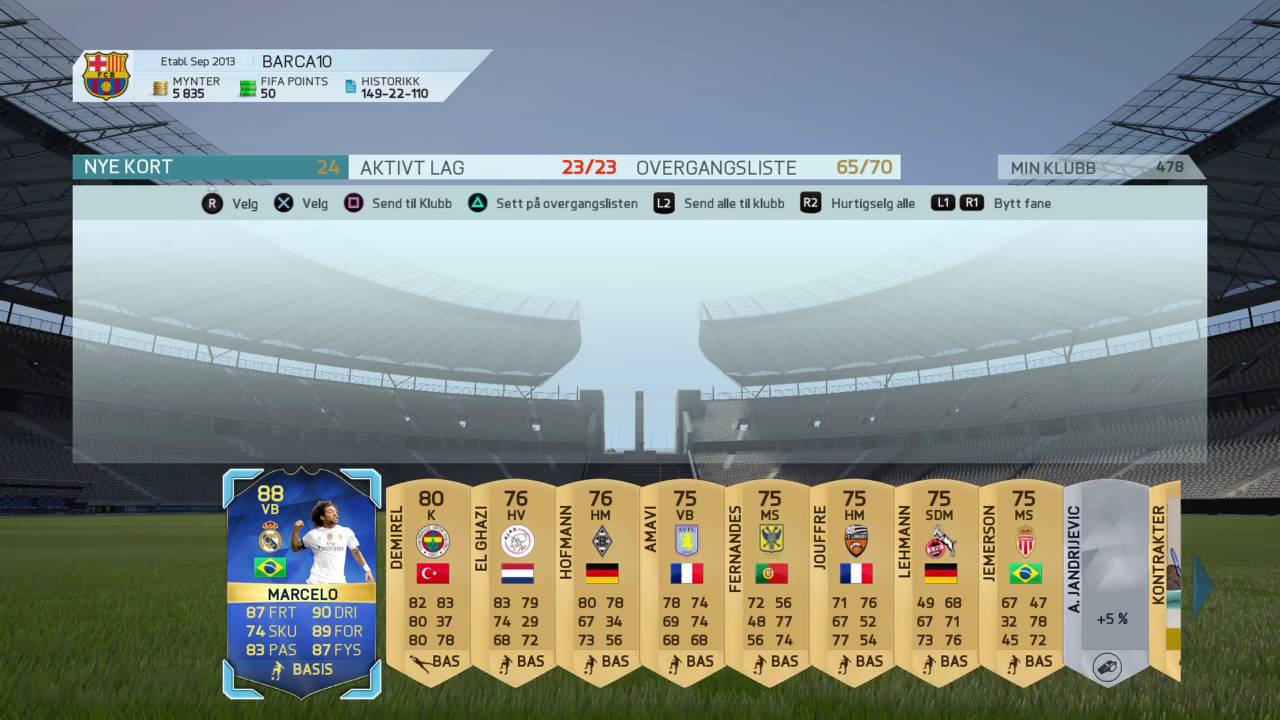 FIFA 16 88 RATED TOTS MARCELO