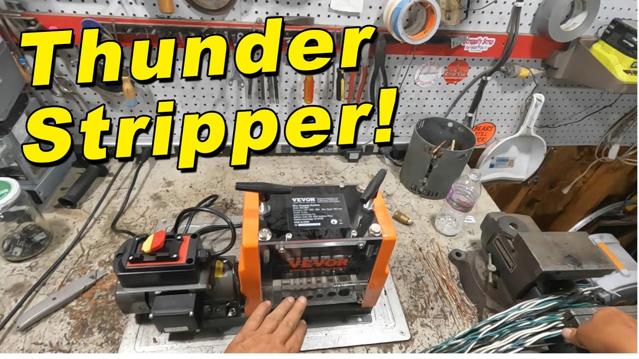 Stripping #14 THHN Wire With Vevor Wire Stripper! | In a Storm!