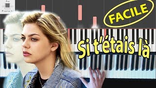 Louane Si t'étais là - Piano FACILE Tutorial How to play chords