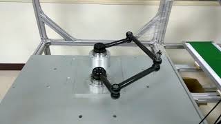 Pentagon Robot, Five-bar robot Parallel linking to lead end-effector (Speed running)