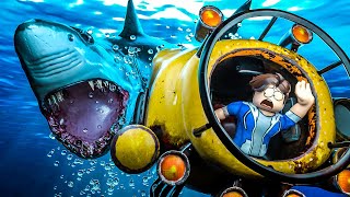 Submarine vs MEGALODON Shark in Roblox