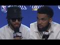Jalen Brunson and Karl-Anthony Towns speak on Game 2 win vs Spurs - Postgame interview