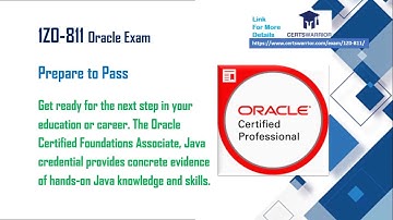 1Z0-811 Oracle Java Foundations Exam By Certs Warrior