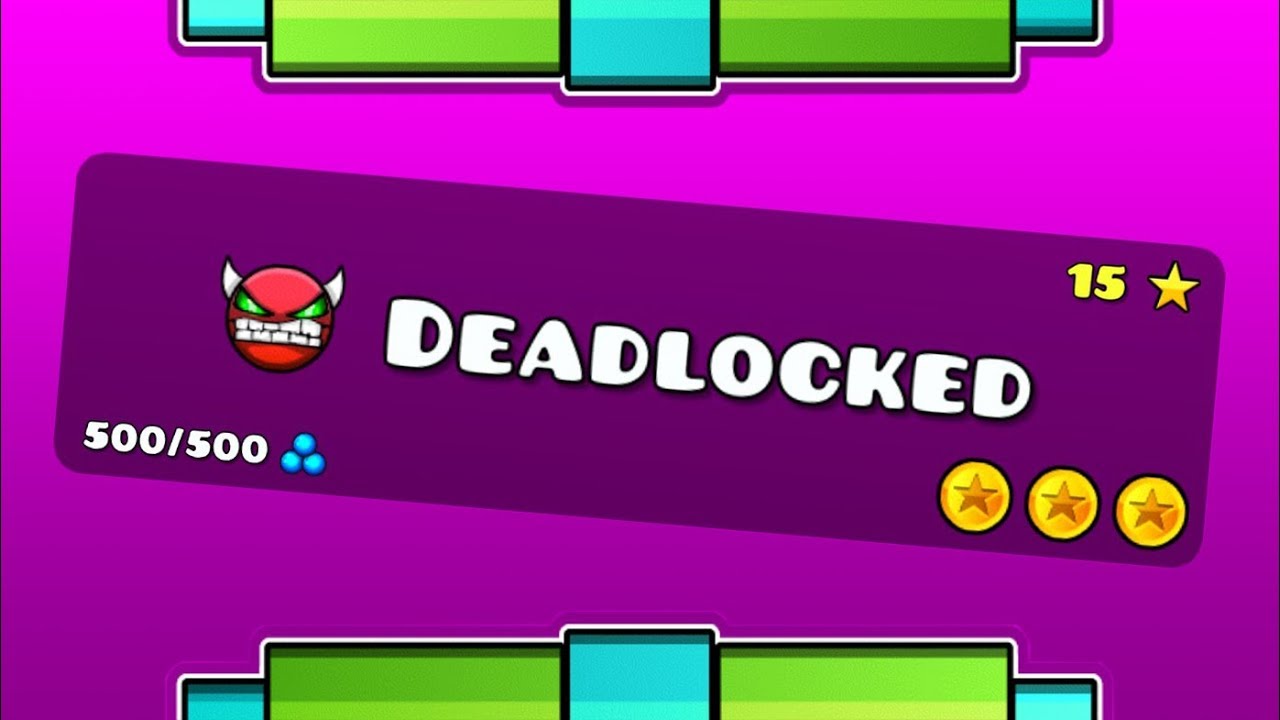 Geometry Dash | Deadlocked - 3 Coins - YouTube