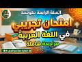 امتحان تجريبي شامل في اللغة العربية للسنة الرابعة متوسط