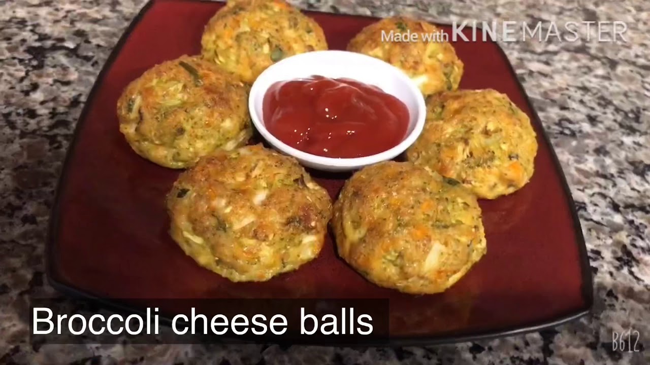 Baked broccoli cheese ball recipe YouTube