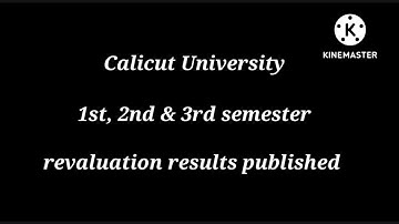 Calicut University Revaluation results published