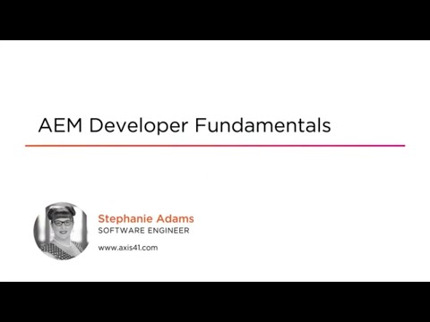 AEM 6 Developer Fundamentals Course Preview