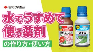 水でうすめる薬剤の使い方　～散布液の作り方～（フルバージョン）　#園芸