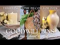 Goodwill bins home dcor thrift with me 2024  shop with me  thrift haul  decorating ideas