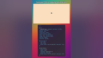 Simple CSS Loading Animation