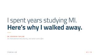I spent years studying MI. Here's why I walked away.