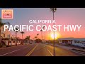 Relaxing Drive on PACIFIC COAST HIGHWAY in Orange County, California at Sunset Time | ASMR | Calming