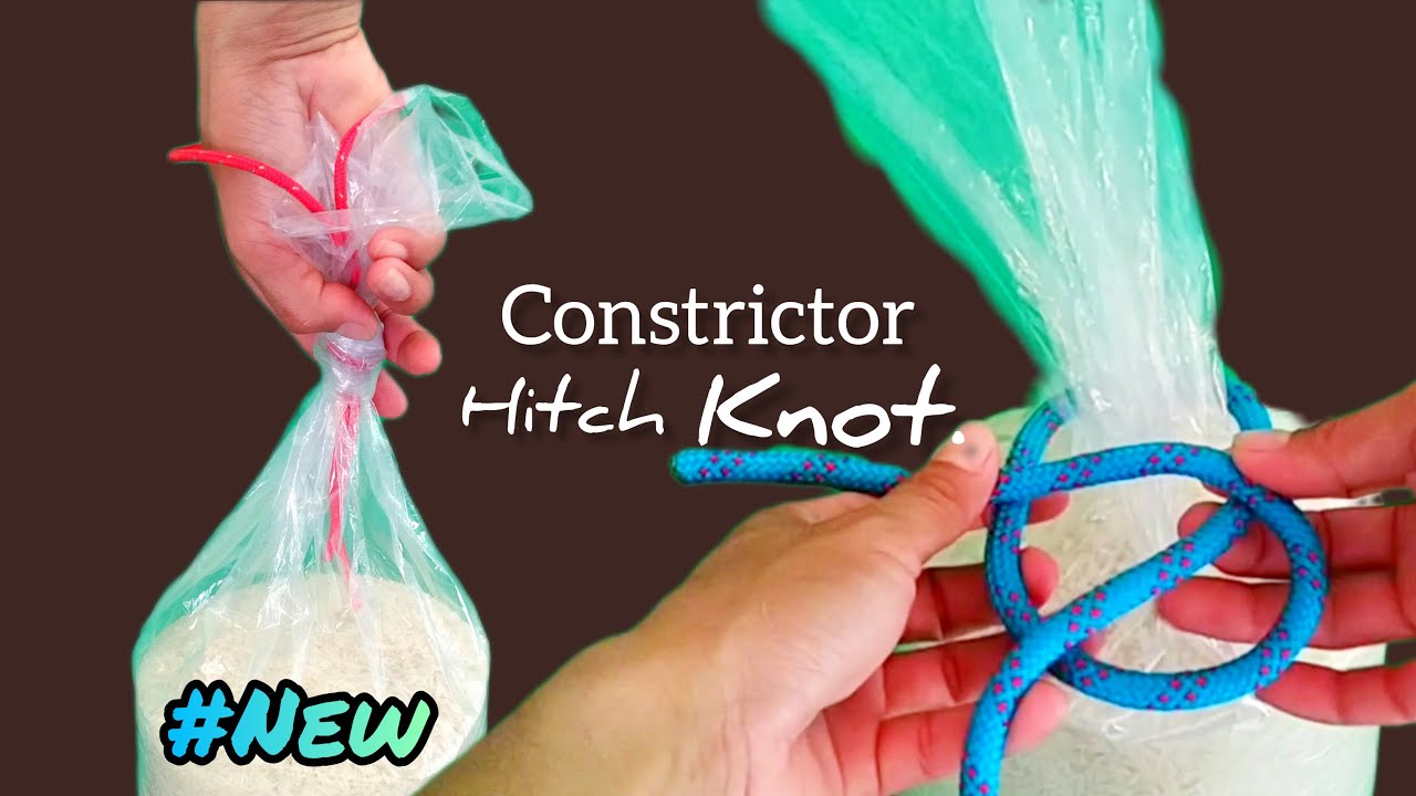 How to tie Constrictor Hitch Knot/Hanging Bag Knot. knots YouTube