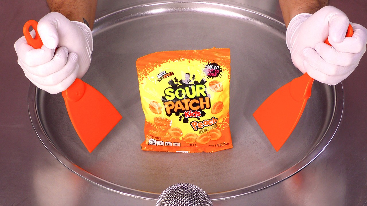 ASMR Sour Patch Kids Peach: -30°C Угощения для удовлетворения блаженства!