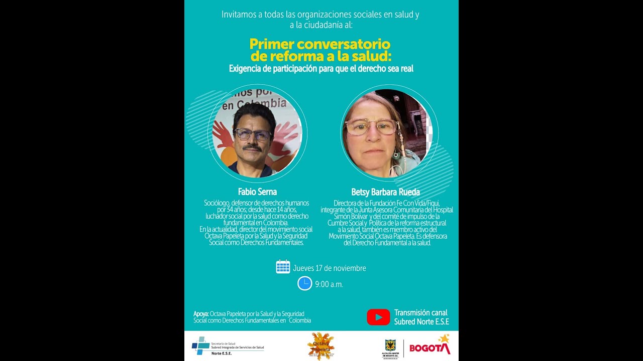 Primer Conversatorio de la Reforma a la Salud en Colombia - YouTube